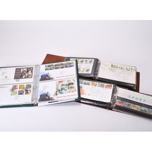 327 - Collection of GB First Day Covers in 9 albums spanning the period 1970-2018.