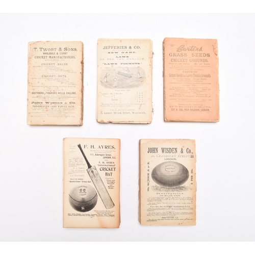 33 - WISDEN CRICKETERS' ALMANACK for 1889 (lacking plate, a few pages carelessly opened); 1890 (lacking c... 