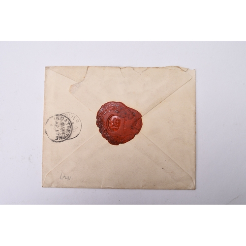 338 - Niger Coast cover to England with 1d lilac tied with Lokoja oval cancel in violet dated 4 March 1900... 