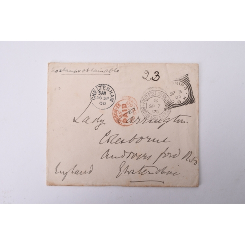 339 - South Africa, cover and original letter from General Frederick Carrington to his wife, Lizzie. Part ... 