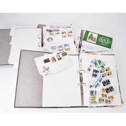 353 - Guernsey, Jersey and Isle of Man very large accumulation of mint stamps and Presentation Packs, plus... 