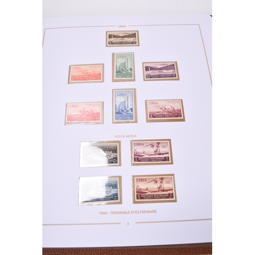 359 - Collection of Italian Colonies stamps in 2 pre-printed Bolaffi albums with certificates; mostly mint... 