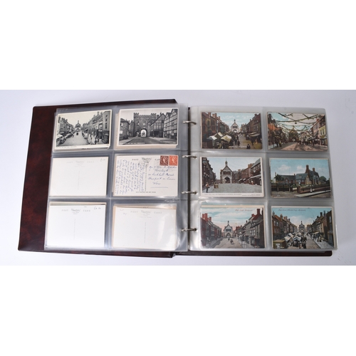 362 - Large album of mainly Edwardian picture postcards relating to Bridgnorth and environs, in excess of ... 