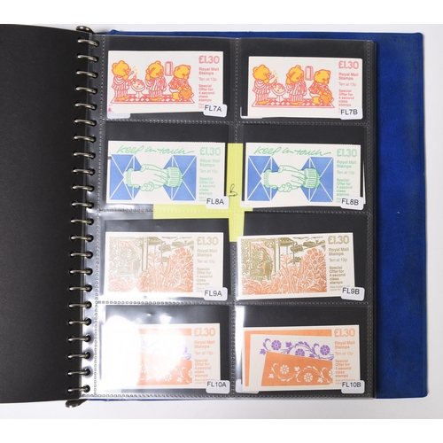 369 - Great Britain Stamp Booklet collection spanning KE VII to QE2 (1999) house in 4 albums plus duplicat... 