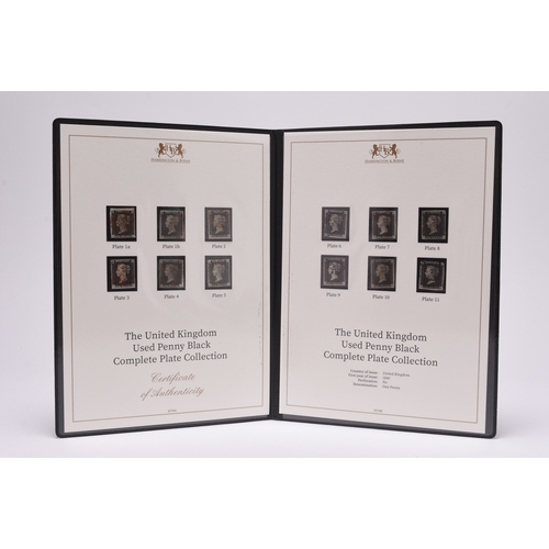 374 - Great Britain stamps in 3 Harrington and Byrne folders: 1840 1d Blacks x12, one of each Plate and 18... 