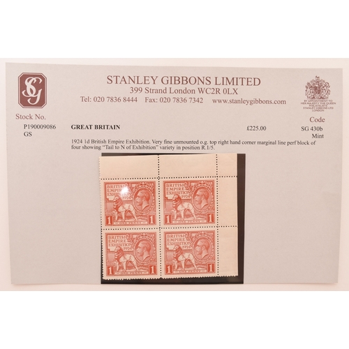 378 - Great Britain 1840 to 1939 stamps; a small box containing 19 Stanley Gibbons investment items: 1840 ... 