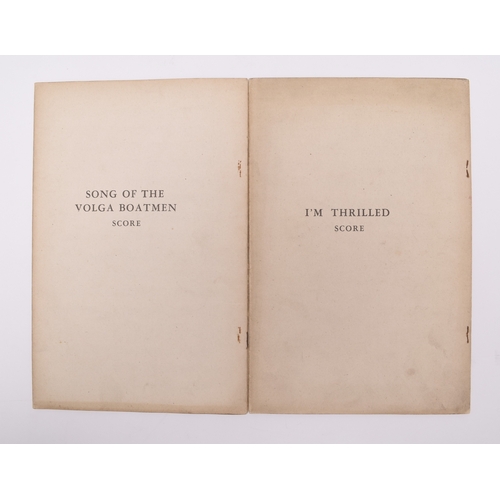 42 - MILLER, Glen. Glen Miller's Method for Orchestral Arranging. 4to 1943. With two loosely inserted sco... 