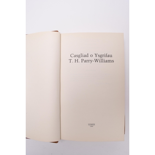 47 - PARRY-WILLIAMS, TH, Casgliad o Ysgrifau. Gomer Press, Llandysul, Dyfed, 1984 (dated 1992 on title ve... 