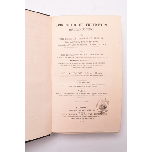 49 - FROM PRINCE ALBERT'S LIBRARY. Loudon, J C, Arboretum et Fruticetum Britannicum; or the Trees and Shr... 