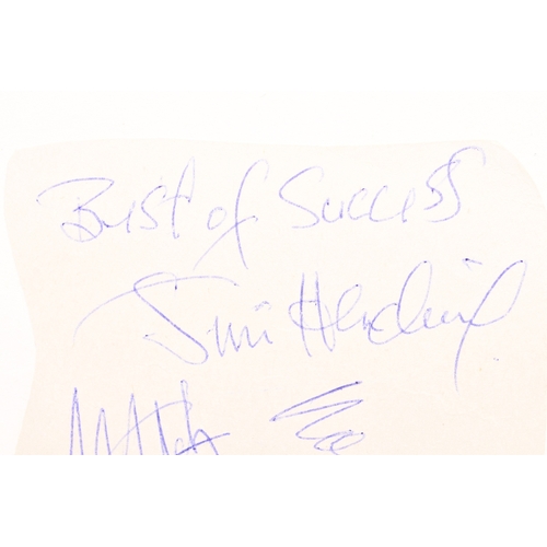 54 - HENDRIX, Jimi (1942-70) autograph on a piece of paper pasted to the half title of Sharon Lawrence's ... 