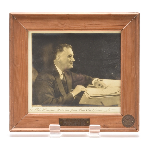 55 - ROOSEVELT, Franklin Delano (1882-1945) President of the United States 1933-45. Signed photograph. Ph... 