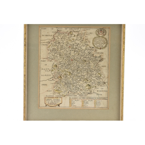 60 - BLOME, Richard, Map of Shropshire, 1693 or later. 320mm x 275mm. Framed and glazed.