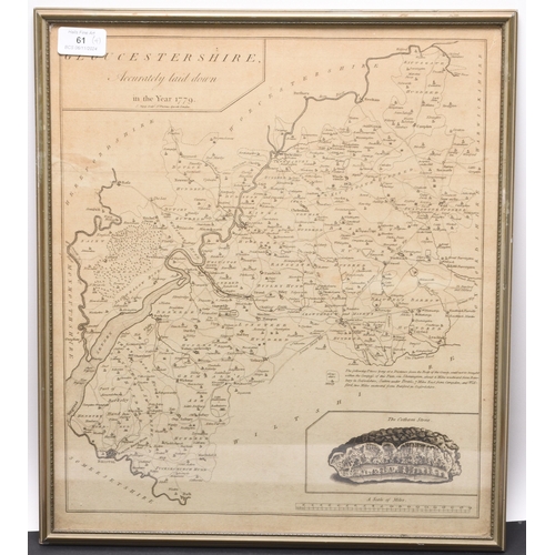 61 - BLAEU, Willem & Jan, Map of Shropshire and Staffordshire. Salopiensis Comitatus cum Staffordiensi. C... 