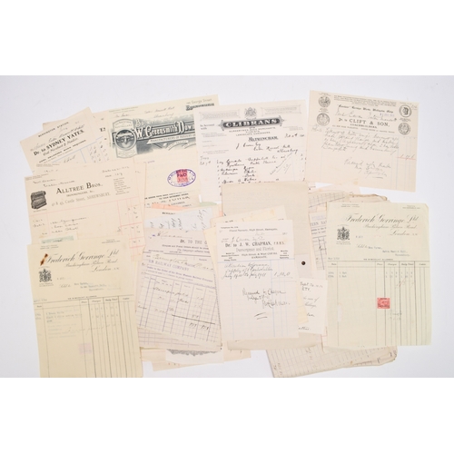 70 - EPHEMERA. EATON MASCOTT HALL, Berrington, Shropshire. A Collection of over 300 invoices and bills c1... 