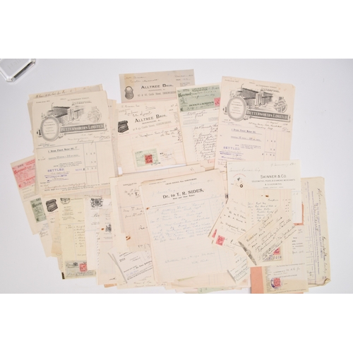 70 - EPHEMERA. EATON MASCOTT HALL, Berrington, Shropshire. A Collection of over 300 invoices and bills c1... 