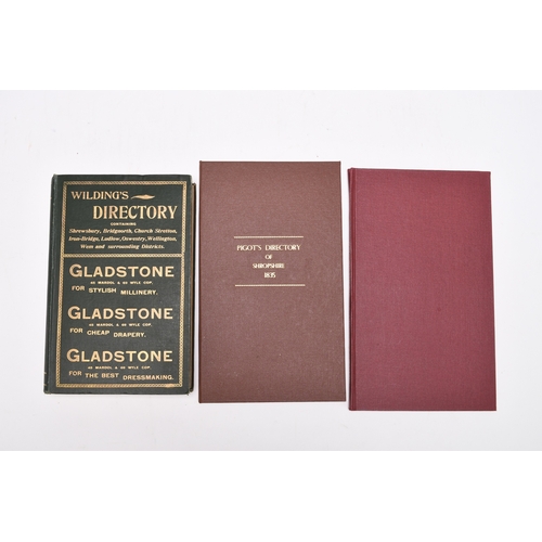 78 - WILDING'S DIRECTORY OF SHREWSBURY 1899; With the Shropshire section from Pigot's Directory, 1835, bo... 