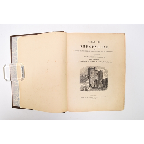 80 - LEACH, Francis, County seats of Shropshire. A Series of Descriptive Sketches, with historical and an... 