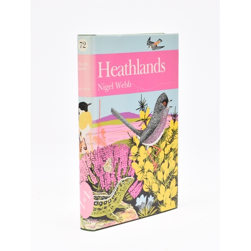 91 - COLLINS NEW NATURALIST. Nigel Webb, Heathlands, NN no 72. 1st edition 1986. Fading to dust wrapper s... 