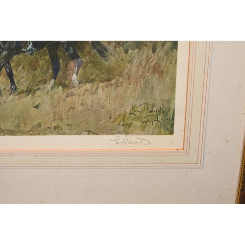 80 - Lionel Edwards (1878-1966) The Waterford, 1931, signed in pencil, colour print, 31.5 x 47 cm, frame ... 