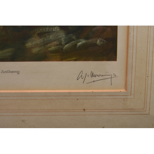 97 - Sir Alfred James Munnings (1878-1959) Brown Jack, signed in pencil lower right, publisher's blind st... 