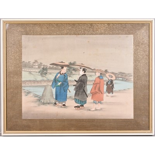 239 - A collection of Japanese paintings and prints, Meiji/Taisho era Including two bound volumes, the fir... 