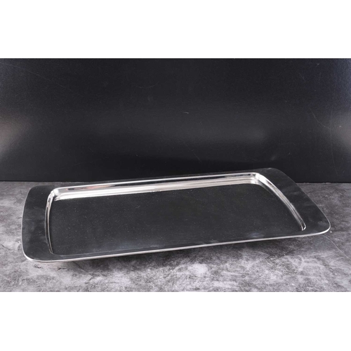 17 - A large rectangular silver tray, Walker & Hall, Sheffield 1964, 50.5cm x 28cm, weight approx 63.6oz