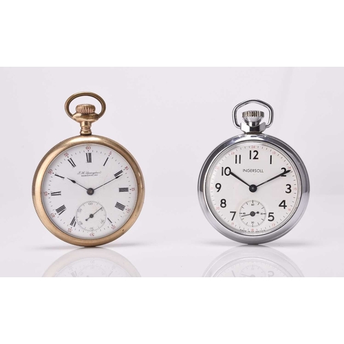 266 - Springstead: A Canadian gold plated open face pocket watch Date: Circa 1920 Movement: 3/4 plate 11-j... 