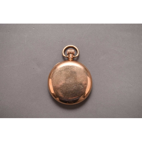 269 - Waltham: A 9ct gold pocket watch Date: Hallmark for 1927 Movement: Jewelled, stem wind and set Dial:... 