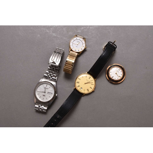 278 - A group of wristwatches Including: A Citizen gentleman's stainless steel automatic calendar bracelet... 