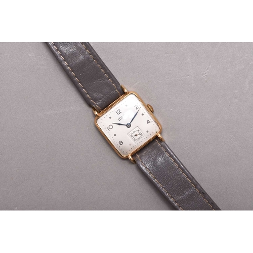 282 - West End Watch Co: A gentleman's 18ct gold wristwatch Reference: 7155.12 Date: Circa 1955 Movement: ... 