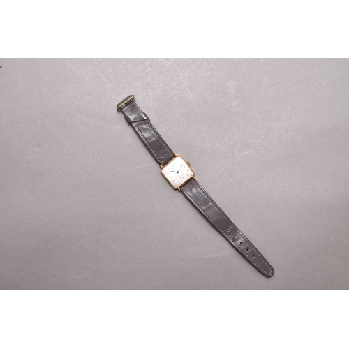 282 - West End Watch Co: A gentleman's 18ct gold wristwatch Reference: 7155.12 Date: Circa 1955 Movement: ... 