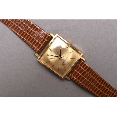 294 - Eterna: An 18ct gold wristwatch Model: Eternamatic Centennaire Reference: 765 Date: 1964 Movement: 2... 