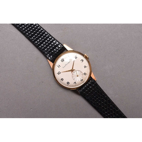 301 - Girard Perregaux: A gentleman's 9ct wristwatch Date: Circa 1958 Movement: 17 jewel manual wind Dial:... 