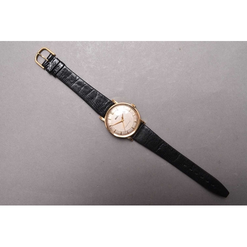 308 - Bulova: A gentleman's 14ct gold wristwatch Date: Circa 1960 Movement: 17 jewel Cal.BXW automatic Dia... 