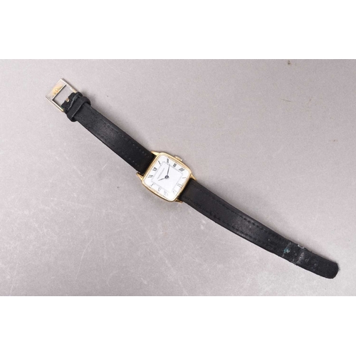 314 - Jaeger-LeCoultre: A lady's 18ct gold wristwatch Ref: 6146.21 Date: Circa 1965 Movement: 17-jewel Cal... 