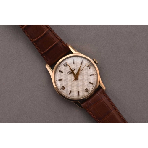 317 - Longines: A gentleman's gold filled wristwatch Date: 1954 Movement: 17 jewel Cal.23ZS manual wind Di... 