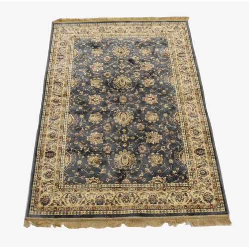 411 - A Ziegler design rug, Kashmir With flowers and trailing foliage on a duck egg blue ground. 170cm x 1... 