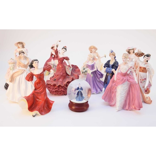 526 - A group of Coalport figures including several limited editions, comprising: Passion of Dance Flamenc... 