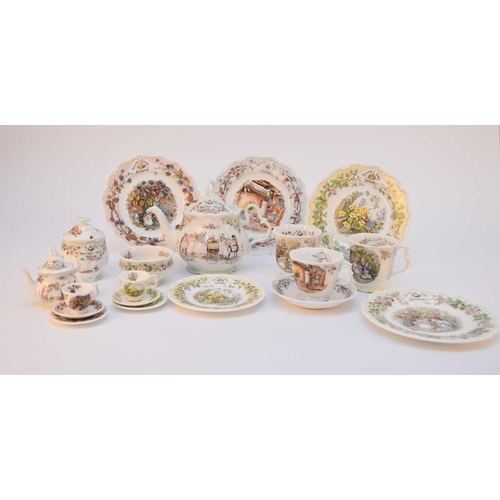 531 - A collection of Royal Doulton 'Brambly Hedge' ceramics, comprising four Seasons teacups, four saucer... 