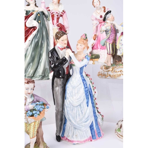 568 - A collection of figures comprising Royal Worcester - 'Delphine', modelled by Sybil V. Williams and J... 