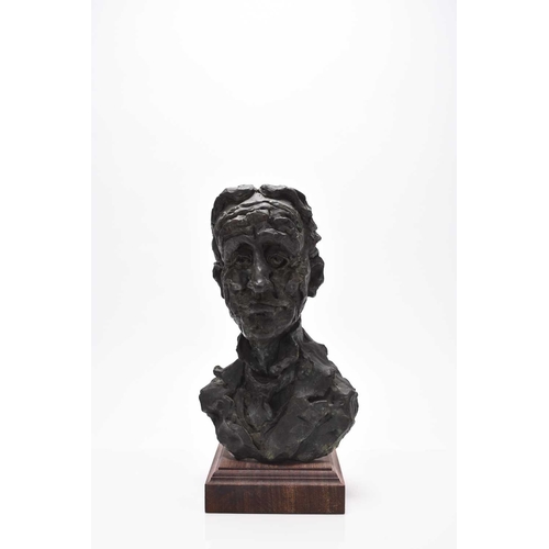 721 - Chris Vine (Vinz) (20th Century) Bronze Sculptural Bust of comedian and musical theatre actor Dan Le... 