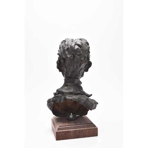 721 - Chris Vine (Vinz) (20th Century) Bronze Sculptural Bust of comedian and musical theatre actor Dan Le... 