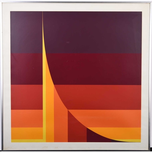 736 - Herbert Bayer (American 1900-1985) Curve from Two Progressions, 1974, screenprint, 76 x 76 cm, frame... 