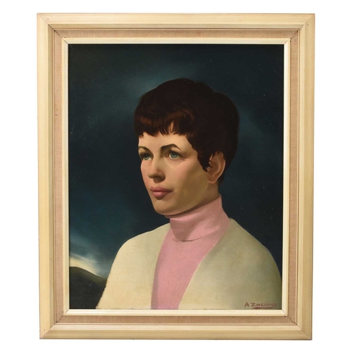 20 - ARR Anna Zinkeisen (1901-1976) Portrait of Anna Christina MacKay, head and shoulders portrait, looki... 