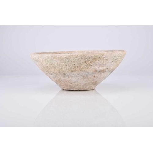 32 - A Sasanian incantation bowl 6th-7th century AD The buff earthenware bowl of conical form, the interi... 