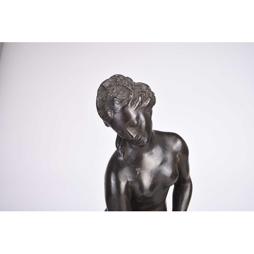 38 - After Christophe Gabriel Allegrain (French, 1710-1795): A 19th century bronze figure of the Bathing ... 