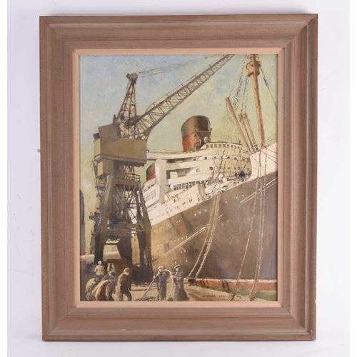 122 - ARR Allanson Hick (1898-1975) Giants at Southampton, signed lower right, oil on board, 55 x 44.5 cm,... 