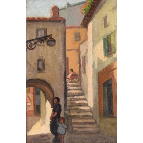 164 - Auguste Trémont (Luxembourg 1892-1980) Street Scene, signed lower right, 40 x 26 cm, frame 51.5 x 37... 