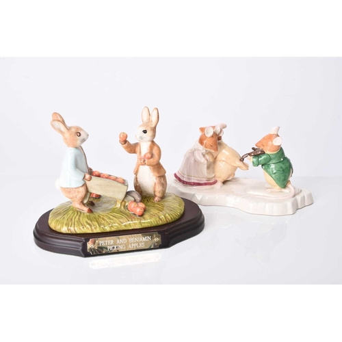 50 - A Royal Doulton Brambly Hedge figure; The Ice Ball DBH30, limited edition 1050/3000; together with B... 