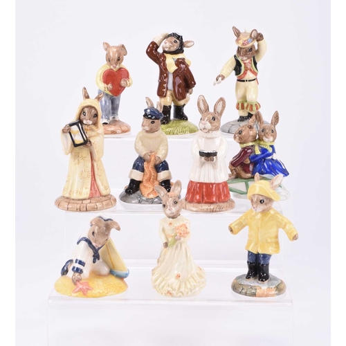 53 - A collection of Royal Doulton Bunnykins figures, including Love Heart Bunnykins (Occasions Collectio... 